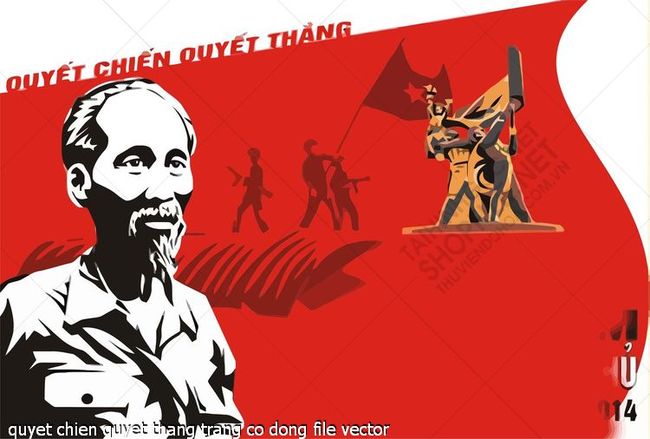 quyet chien quyet thang trang co dong file vector